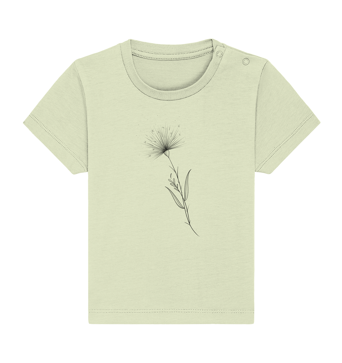 Baby T-Shirt aus 100% Bio-Baumwolle mit Pusteblume
