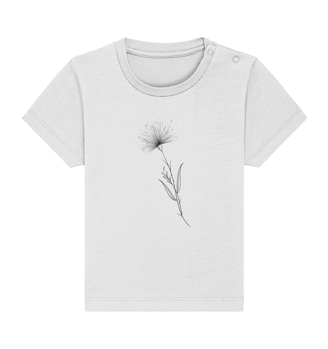 Baby T-Shirt aus 100% Bio-Baumwolle mit Pusteblume